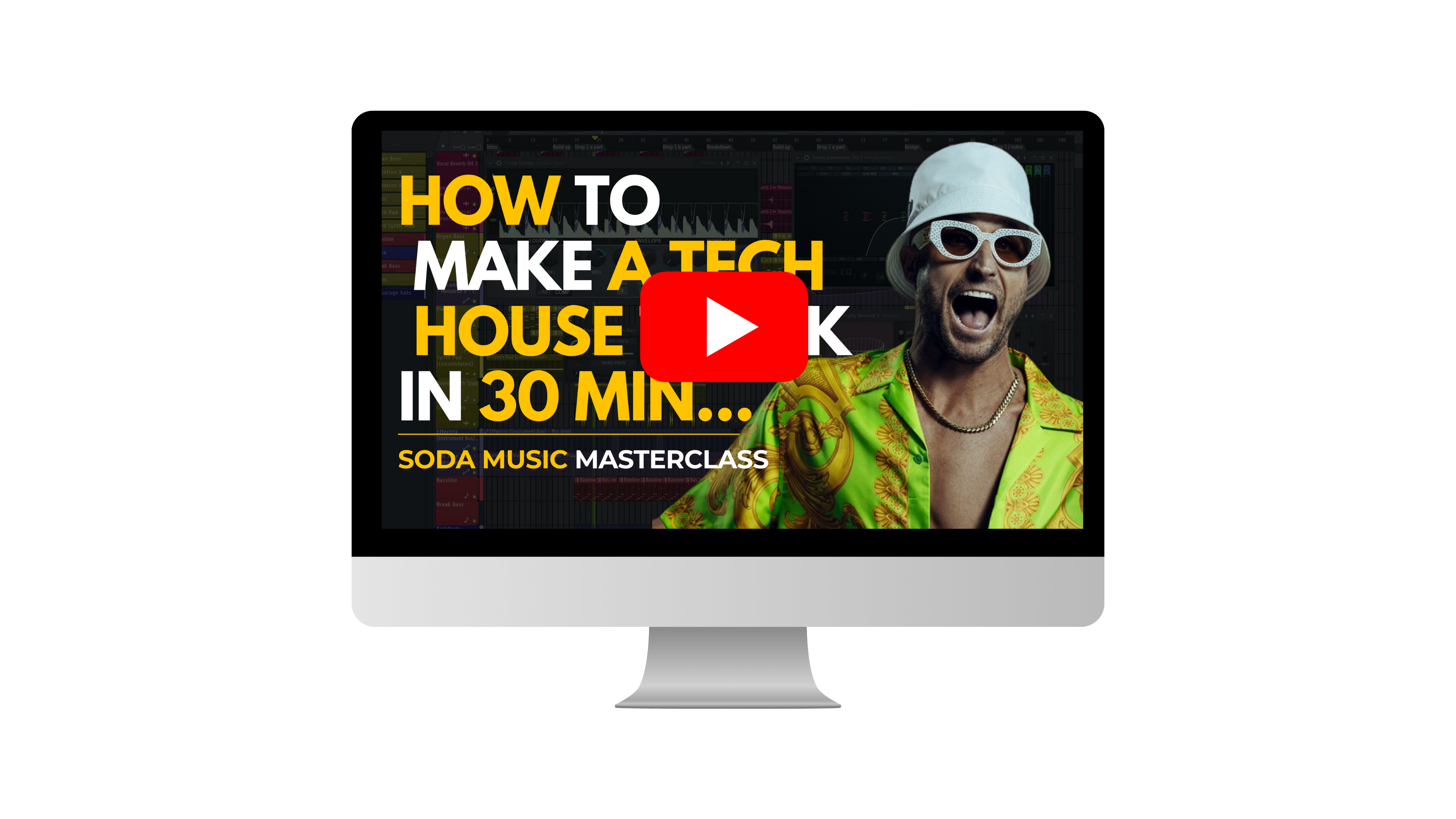 How to make tech house in 30 minutes like fisher, DJ, producer, tech house, Soda Music Tech